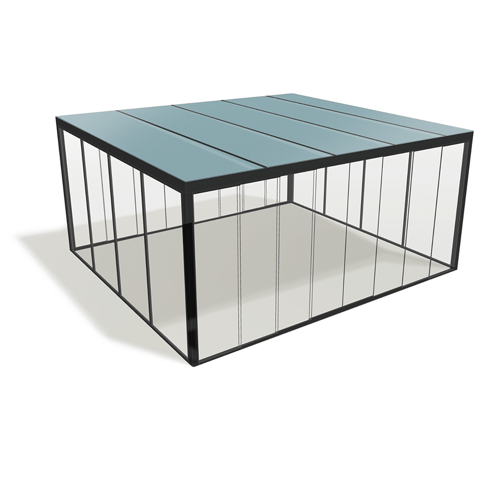 Pergola with glazing i3D configurator