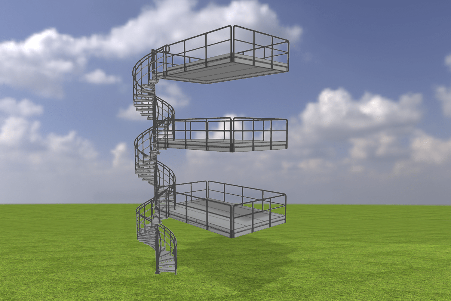 Spiral stairs i3D configurator