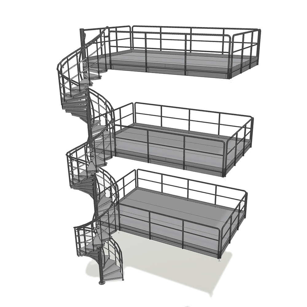 Spiral stairscase i3D configurator