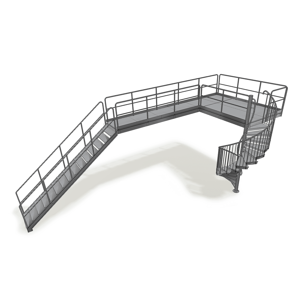 Stairs with levels i3D configurator